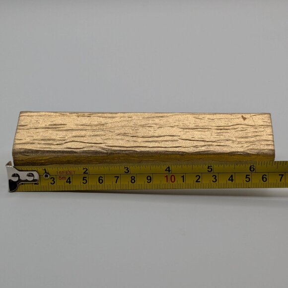 Estée Lauder Vintage Gold Textured Long Lipstick Case w/ Mirror 6.25", Very RARE - Picture 8 of 9